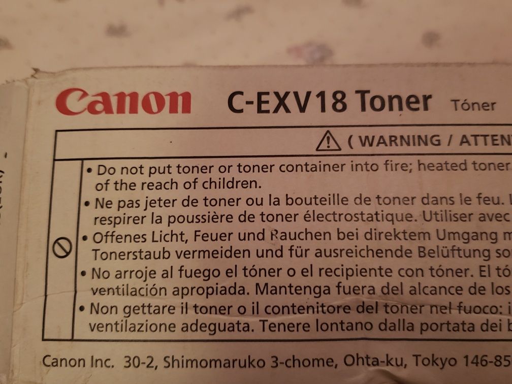 Toner Canon C-EVX18 Preto