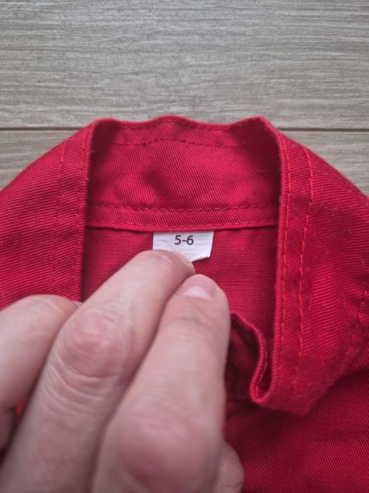 Jak nowy! Kostium strój mundur strażaka na bal, rozm 5-6