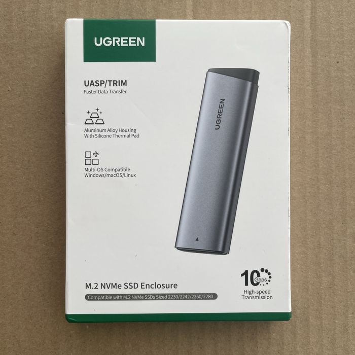 Зовнішній корпус (карман) UGREEN M.2 NVMe SSD