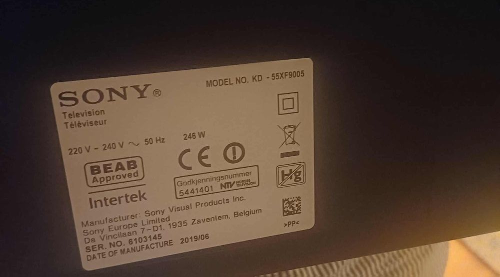 Telewizor Sony 55 cali z uszkodzona matryca