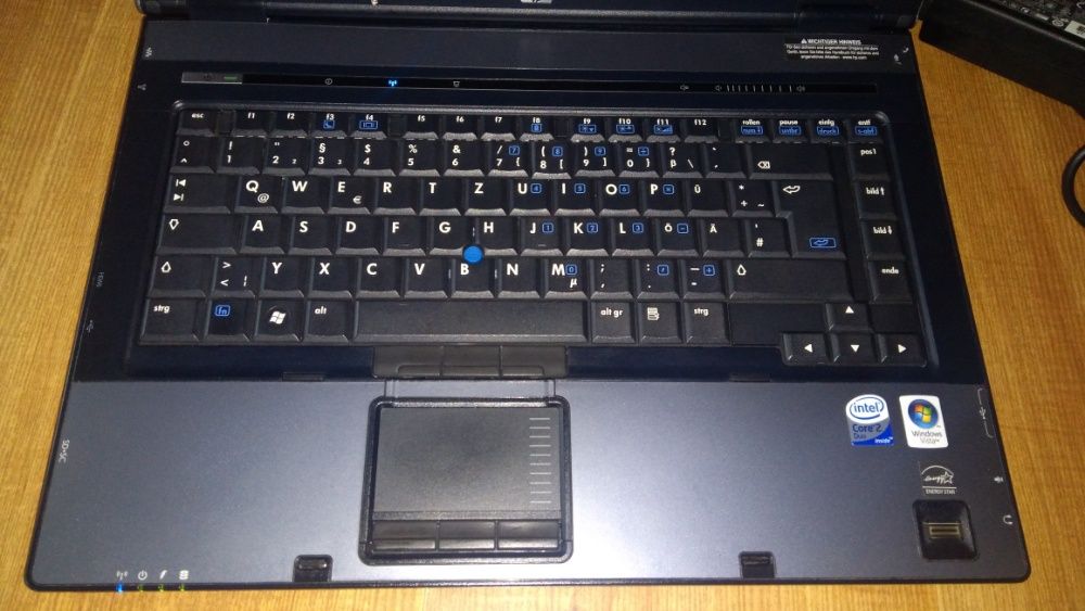 Laptop 15.4 HP Compaq 8510p Intel Core Duo 2x Win7 10 SSD HDMI office