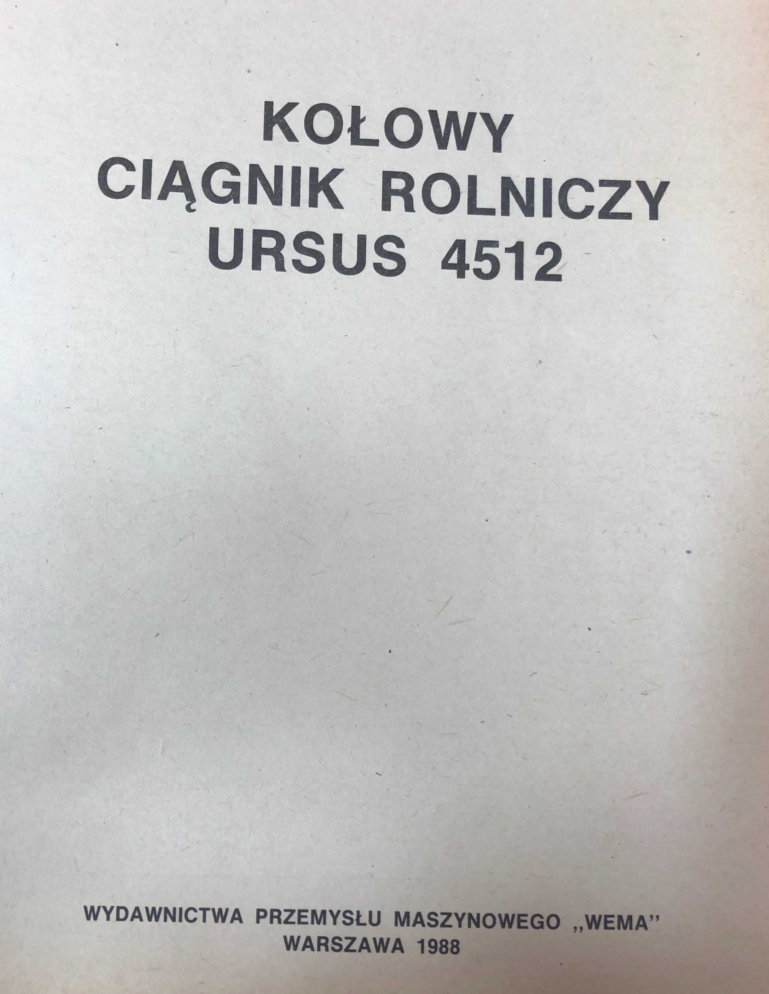 Katalog części zamiennych Ursus 4512 oryginał książka