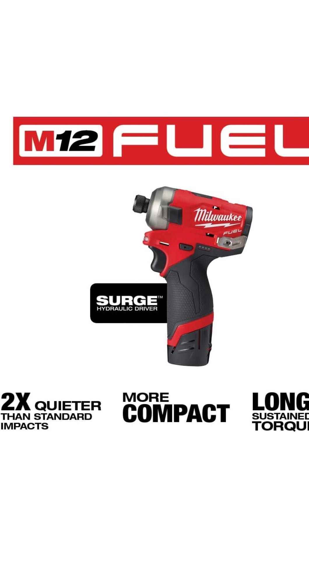 Milwaukee M12™ FUEL™ SURGE™ 1/4 дюйма шестигранний гідравлічний привод