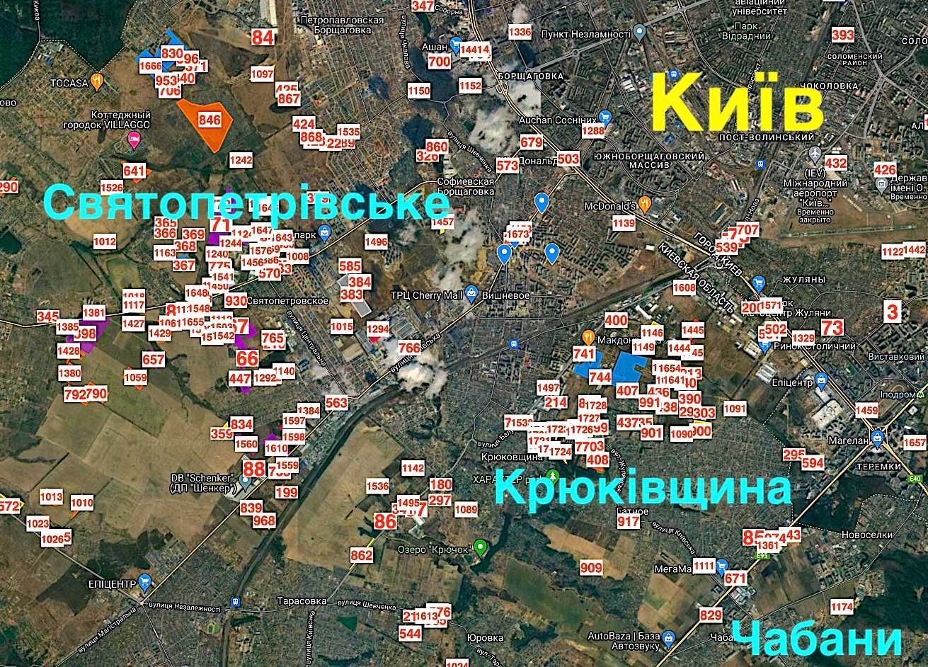 Продаж фасадної комерційної ділянки вздовж траси Київ-Житомир