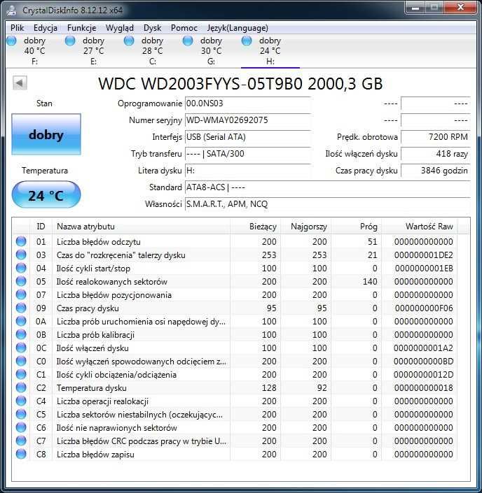 DYSK 2TB WD2003FYYS SATA 3,5" nr.1