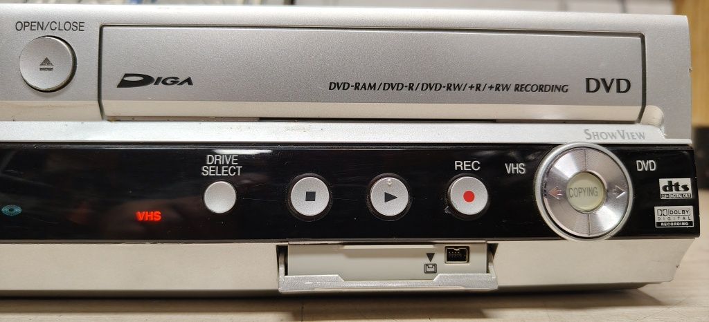 Nagrywarka VHS-DVD Panasonic DMR-ES35V. Po serwisie