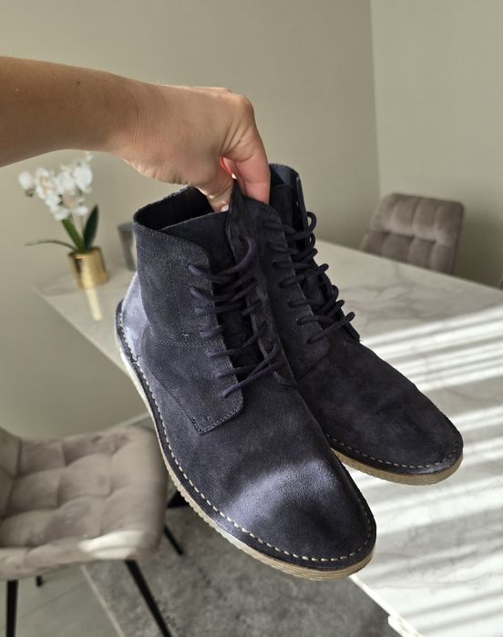 Clarks замшеві черевики чоловічі, ботинки 42 р.