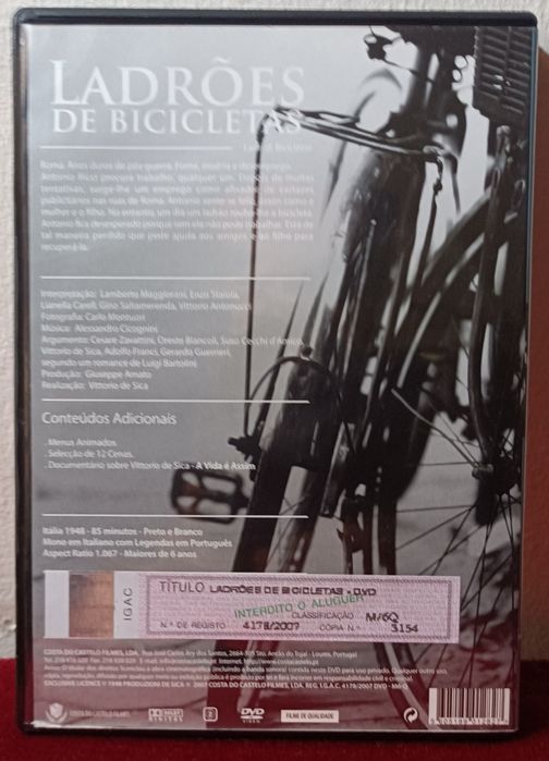 "Ladrões de bicicletas" de Vittorio de Sica RARO