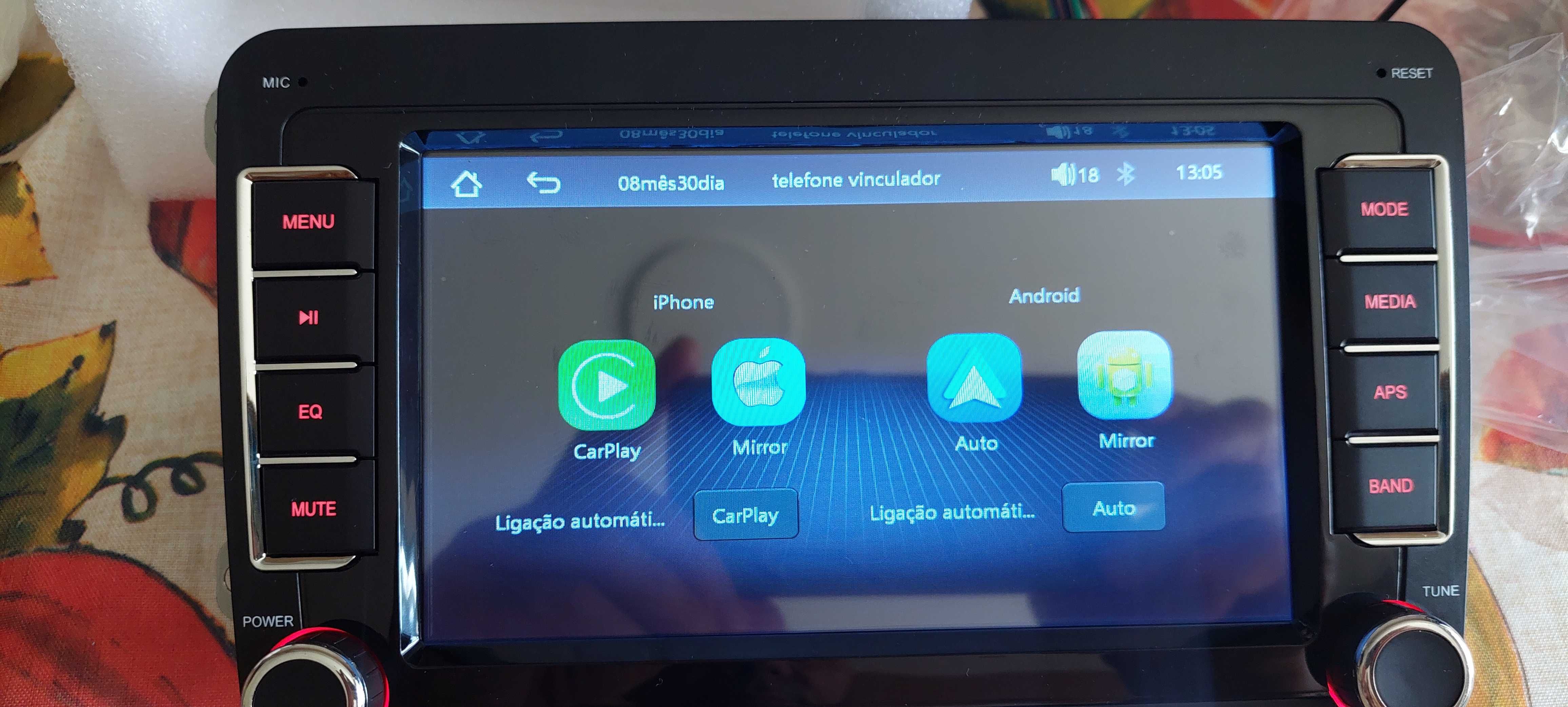 RÁDIO Android Carplay Vw