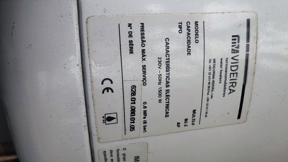 Termoacumulador Videira MULTI-F 80L