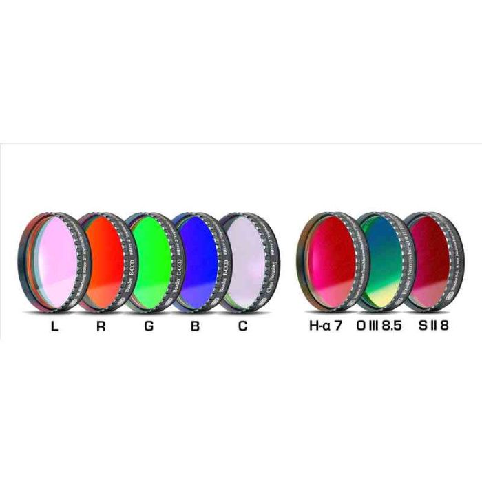 Zestaw filtrów Baader CCD II L-RGB-C H-alfa (7 nm) O III (8,5 nm) S II