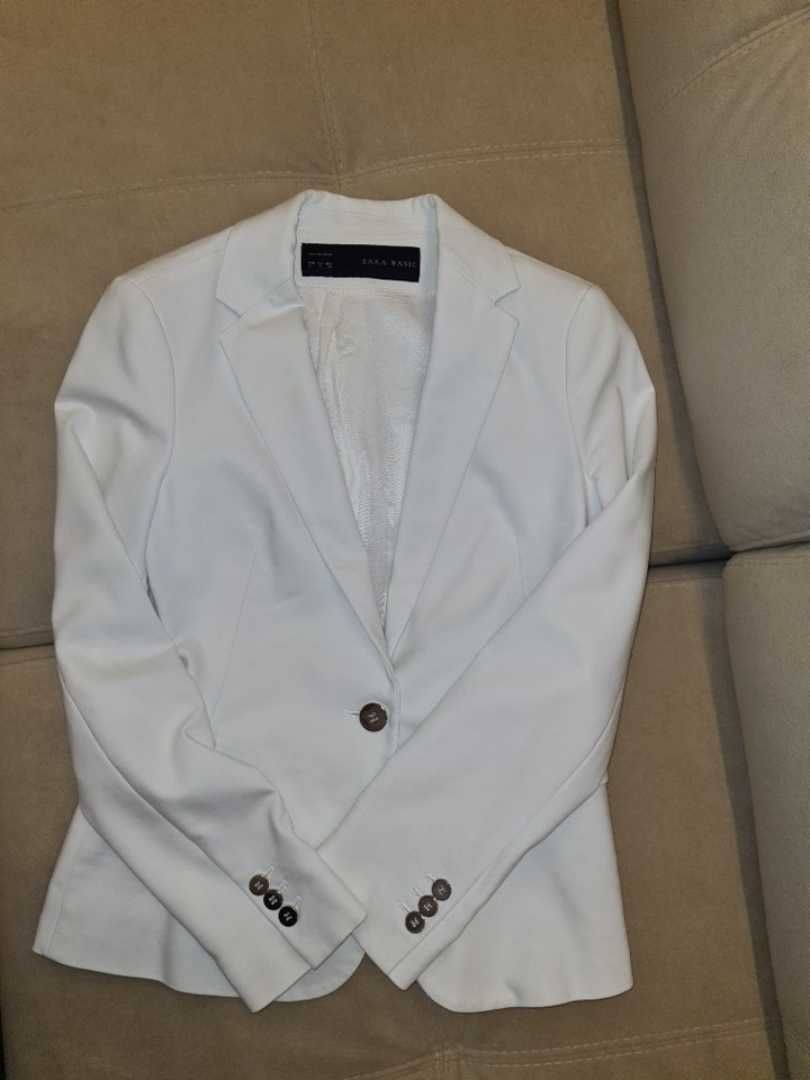 Белый пиджак zara