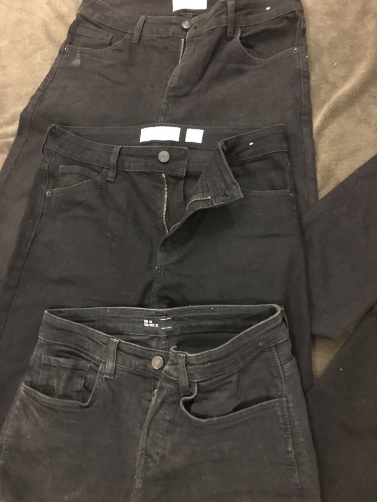 Джинсы мужские ZARA MAN, BERSHKA, куртка джинсовая ZARA, 48(M).