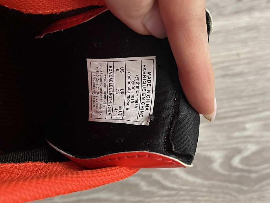 Велотуфлі / веловзуття SCOTT TRI PRO чорно-червоного кольору