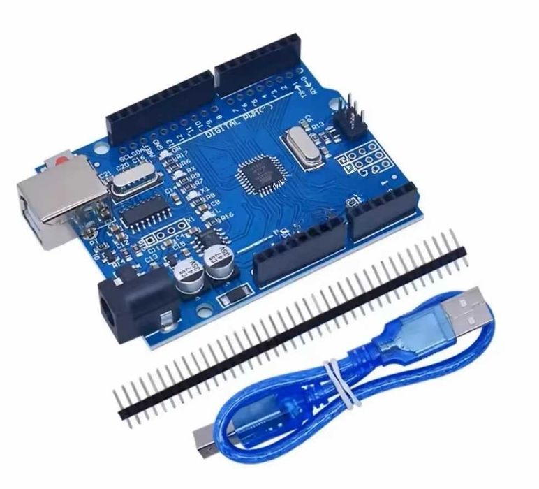 NOVO - Arduino UNO Rev3 Compatível (SMD) + Cabo + Caixa Protetora