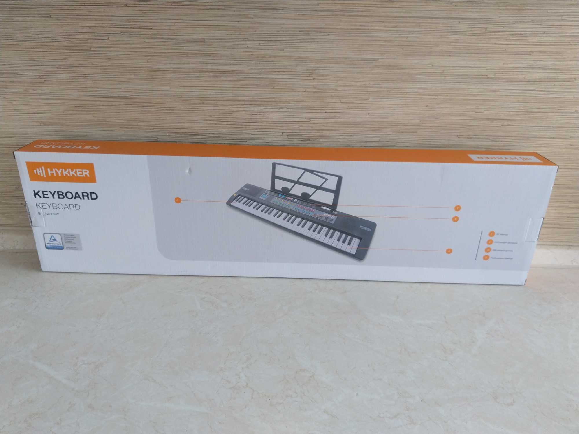 NAJTANIEJ Keyboard Klawiszowy 61el Syntezator Instrument Do Gry Statyw