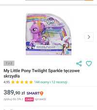 My Little Pony Twilight Sparkle tęczowe skrzydła