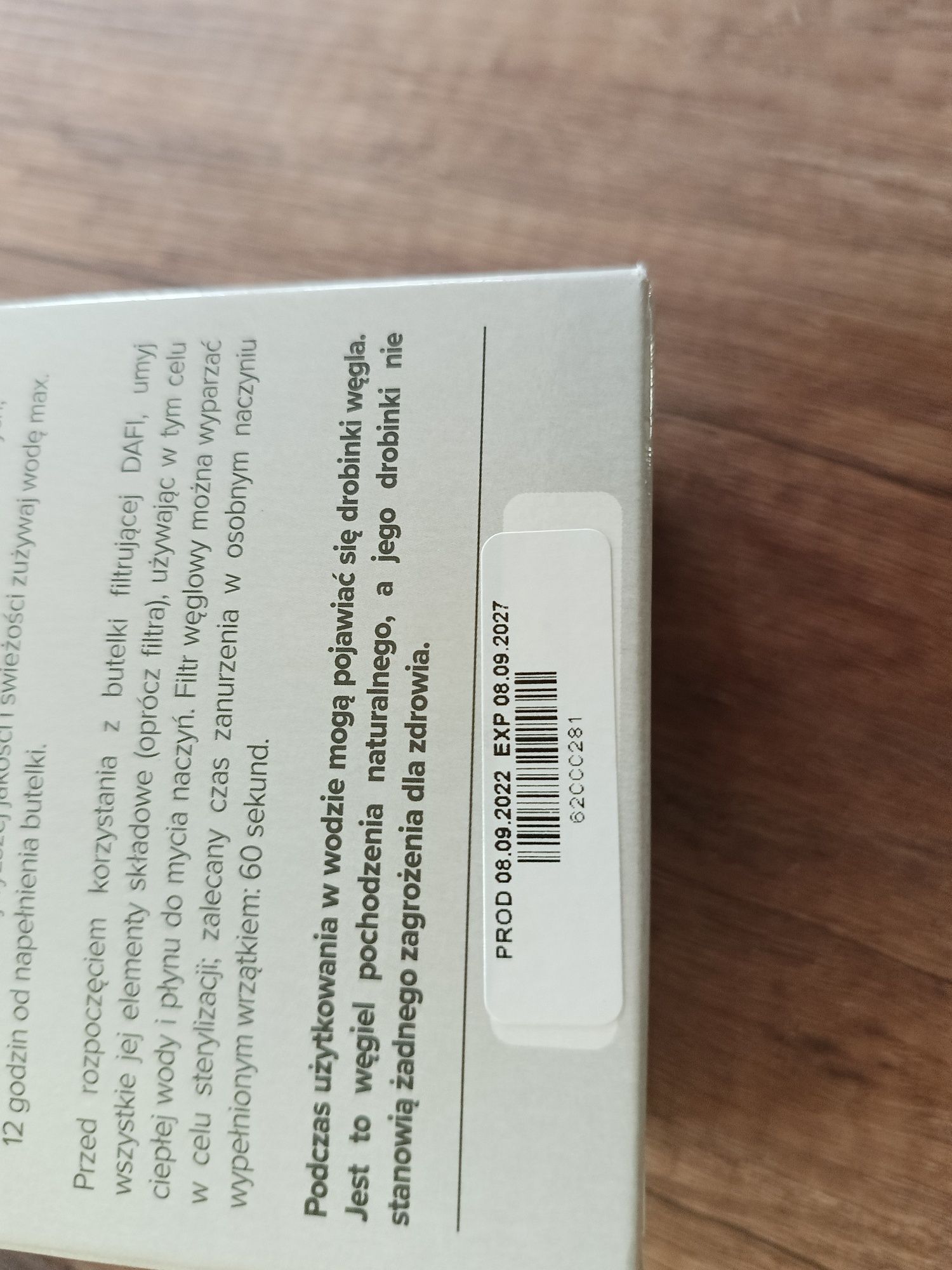Filtry do butelki Dafi o poj. 0.3l, 0.5l, 0.7l + 2 zakrętki gratis