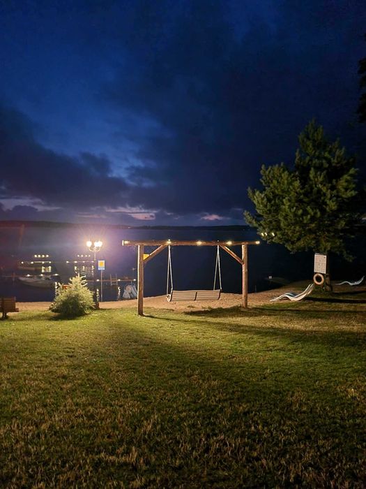 Domek 8os, całoroczny, 20m do wody sauna balia przy plaży, plac zabaw,