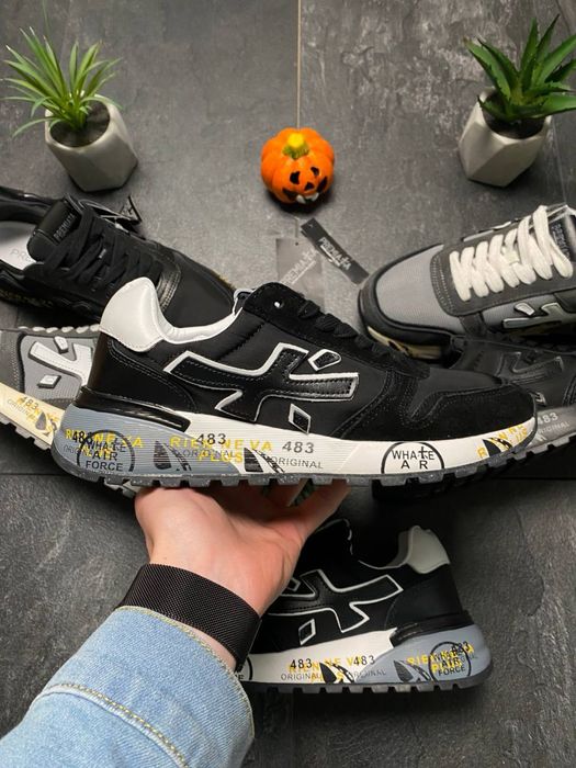 ‼️ ХИТ ‼️ Кроссовки Premiata Black-White | Кросівки чоловічі Преміата