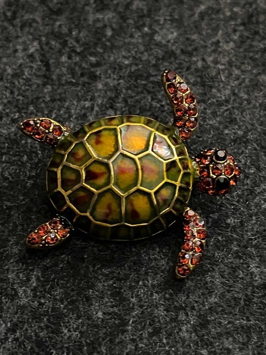 Przypinka broszka żółwik