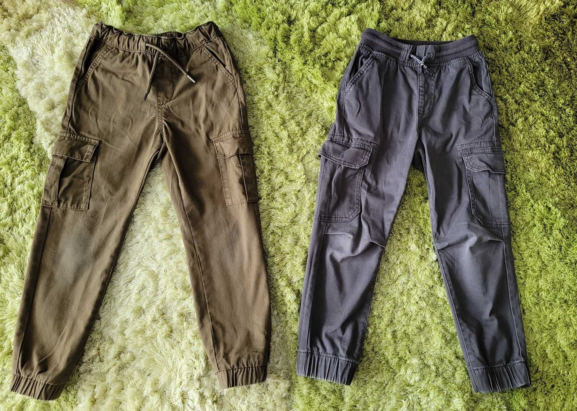 Spodnie chłopięce, bojówki, rozmiar 122, 2 pary