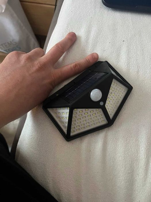 уличный фонарь 100leD с датчиком движения! 10 ват 600люмен