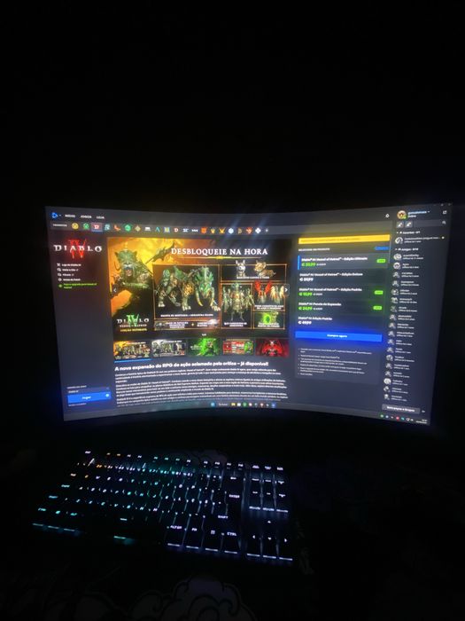 Curvo LG UltraGear 32GS60QC-B VA 31.5" QHD 16:9 180Hz FreeSync