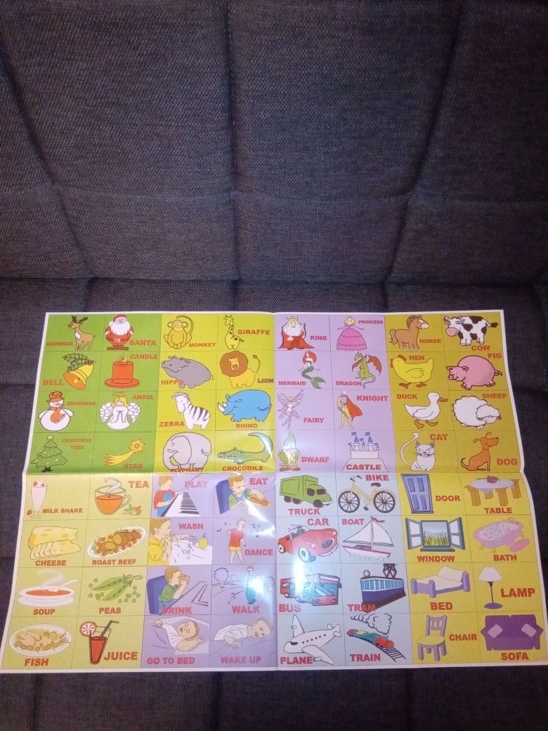 Plakaty edukacyjne Play me Kiddo j.angielski dla przedszkola