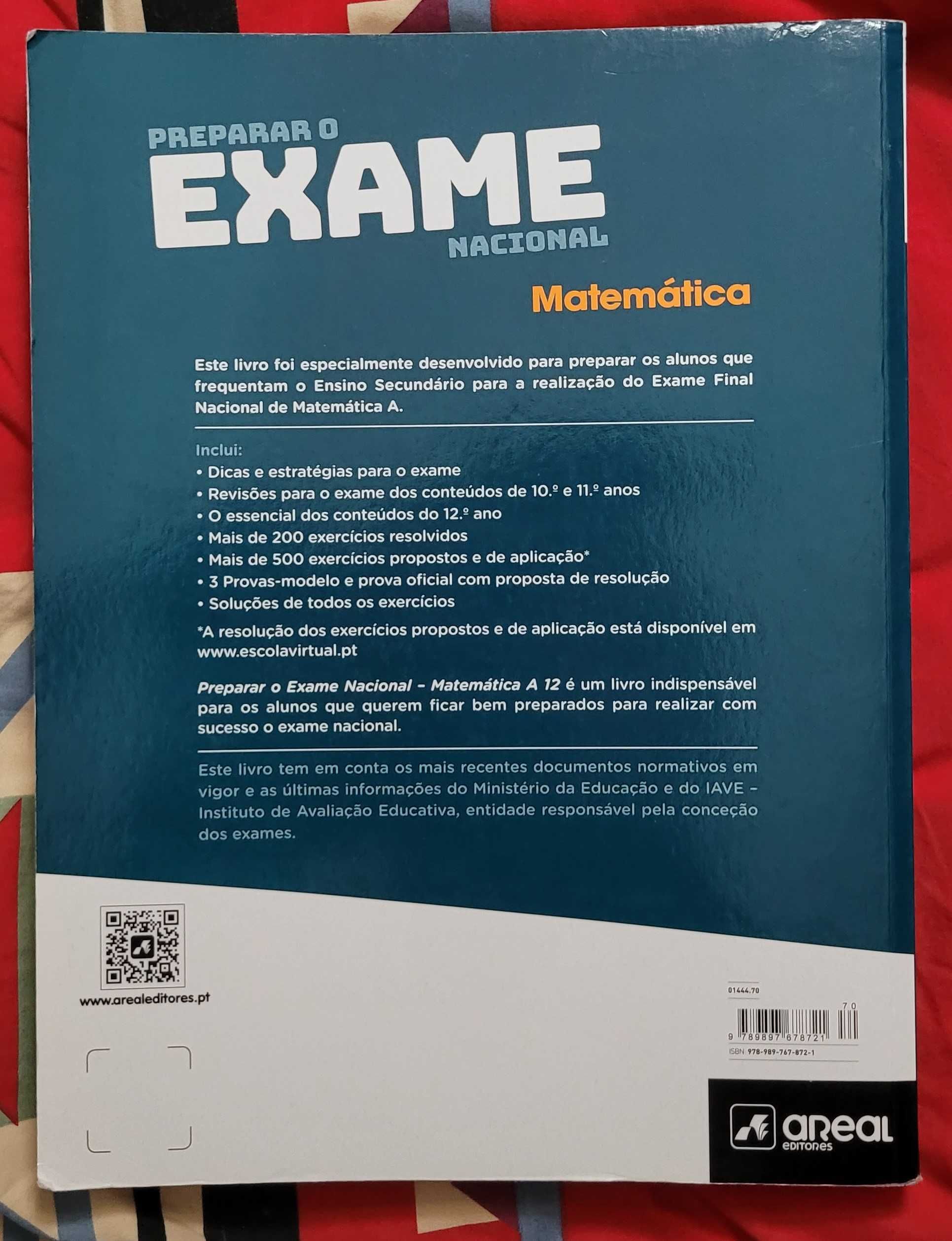 Preparar o Exame Nacional - Matemática A - 12.º Ano - Areal