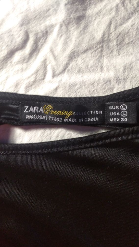 Б/у Чорне плаття з відкритою спиною від Zara