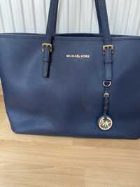 Torebka Michael Kors shopper granatowa