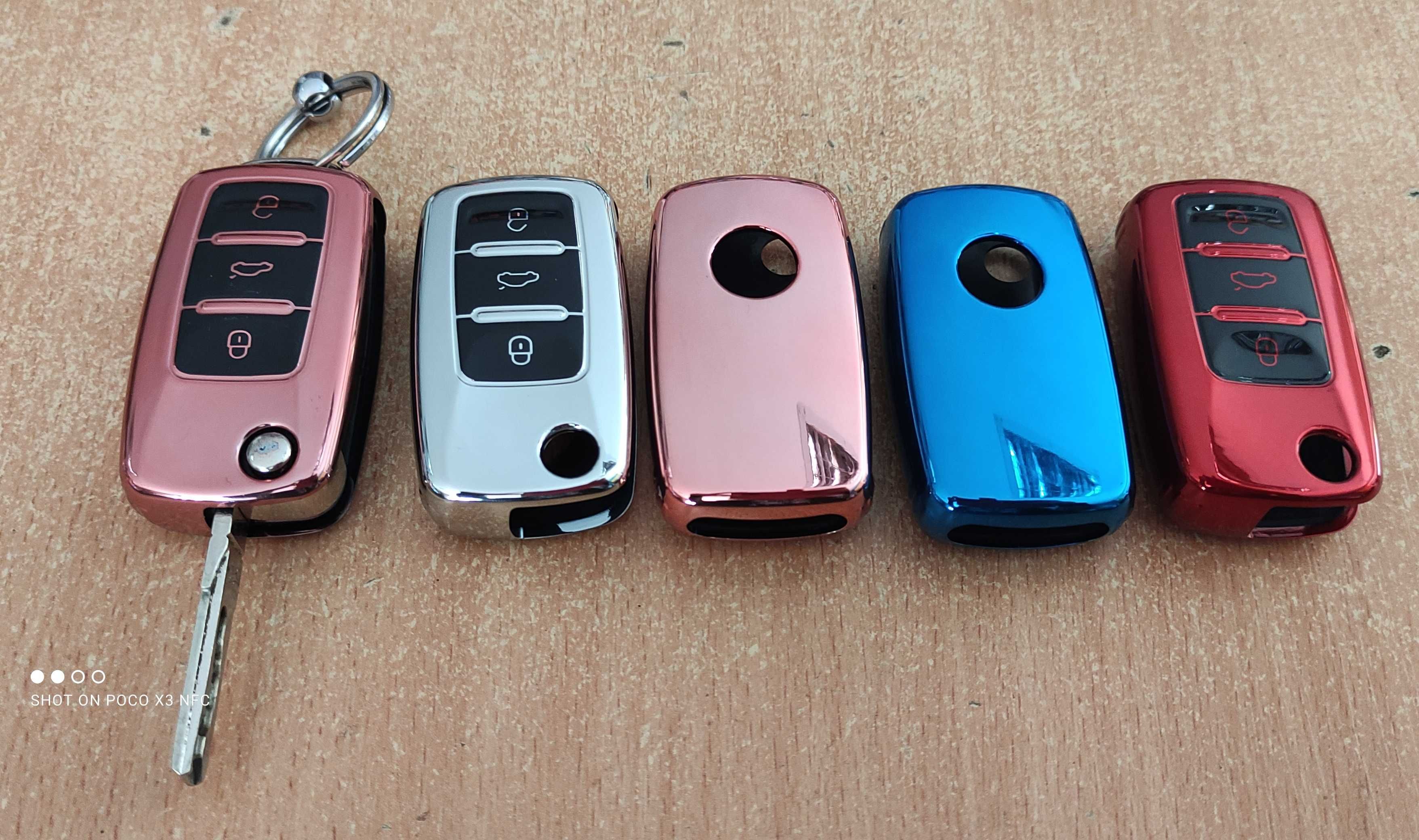 Чохол на ключ VW Volkswagen Caddy, T5, Tiguan, Passat, Touran, Skoda