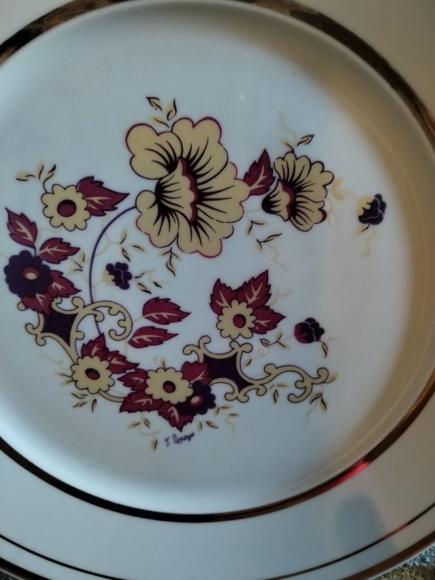 Prato Limogges de 25 cm de diâmetro