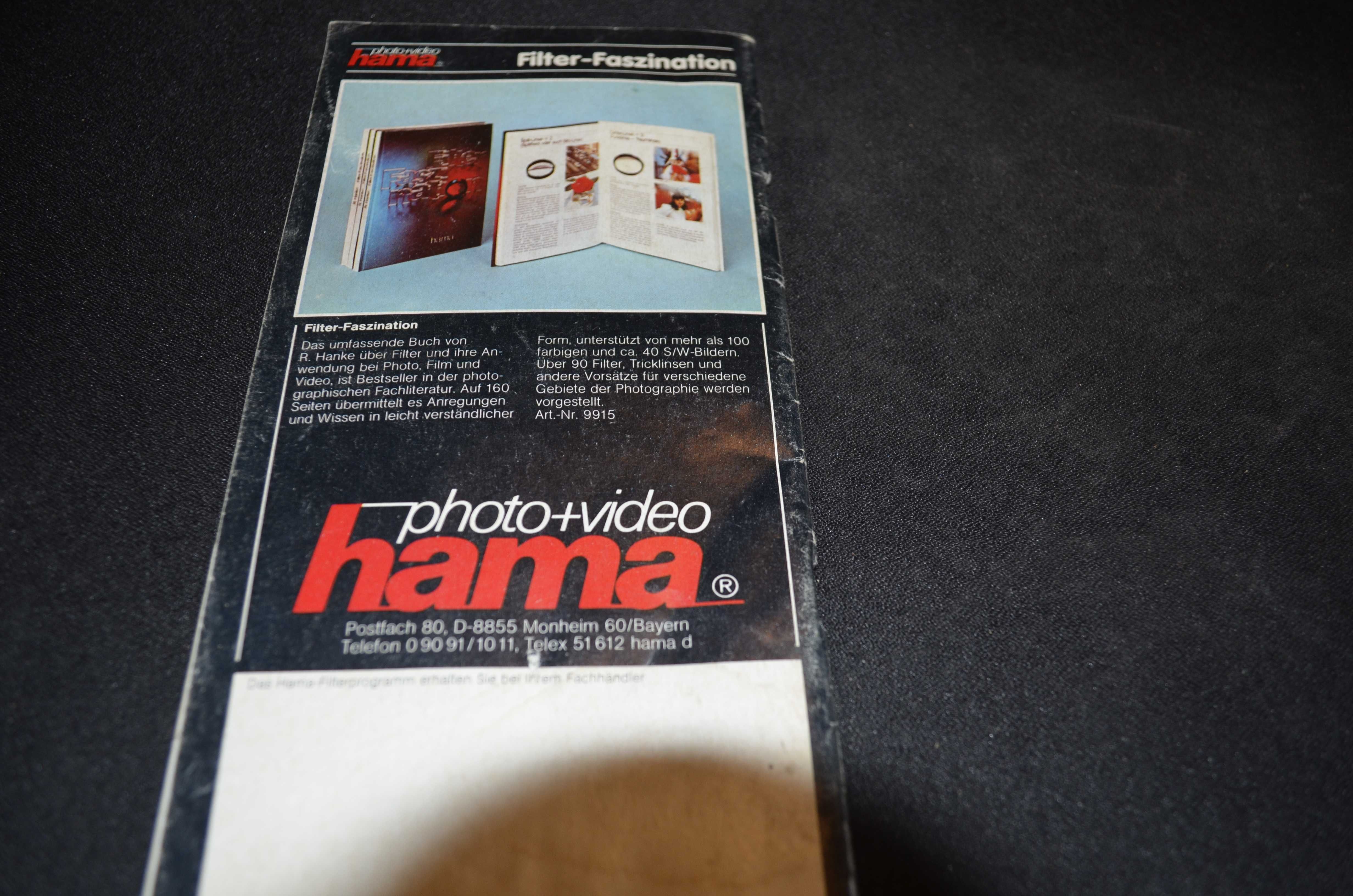Hama photo+video Broschüre Zeitschrift filter magazine Filter Praxis