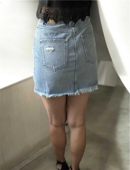 Spodnica jeansowa mini SinSay