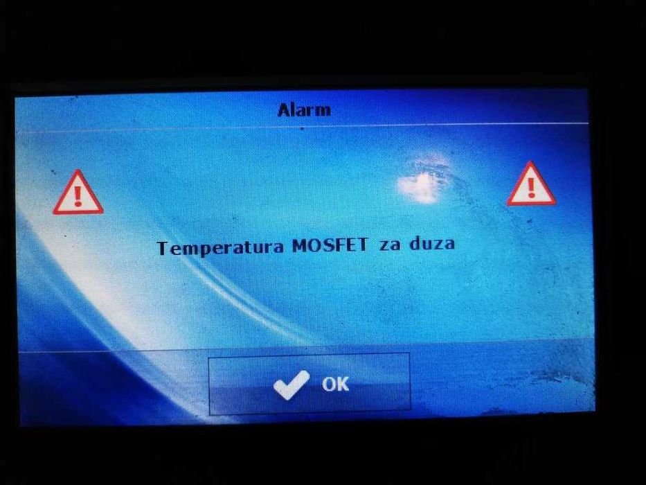 Naprawa, dojazd, sterowników kotłów CO Firmy TECH Temp. MOSFET za duża