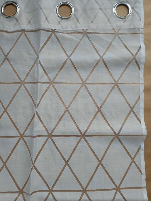 Eleganckie firany białe długie ikea Jysk Home & you Pepco 1,40/2,45 m