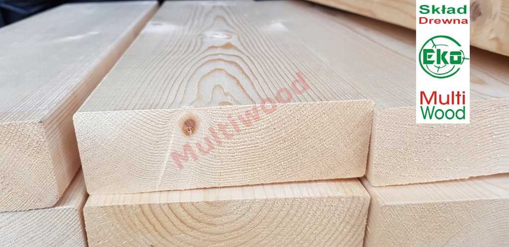 Łata strugana sucha 38*63mm drewno konstrukcyjne