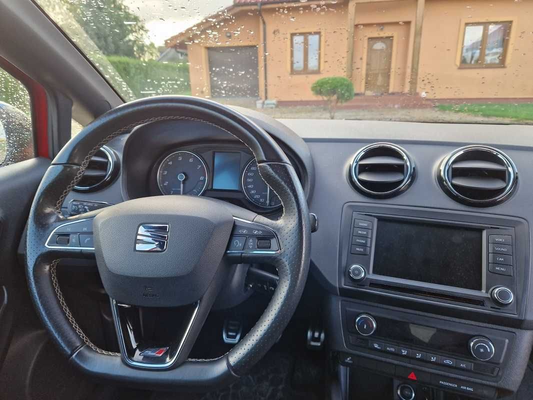 Seat Ibiza Cupra 1.8, 192KM, rok 2016, przebieg 85tys. skóra+alcantara