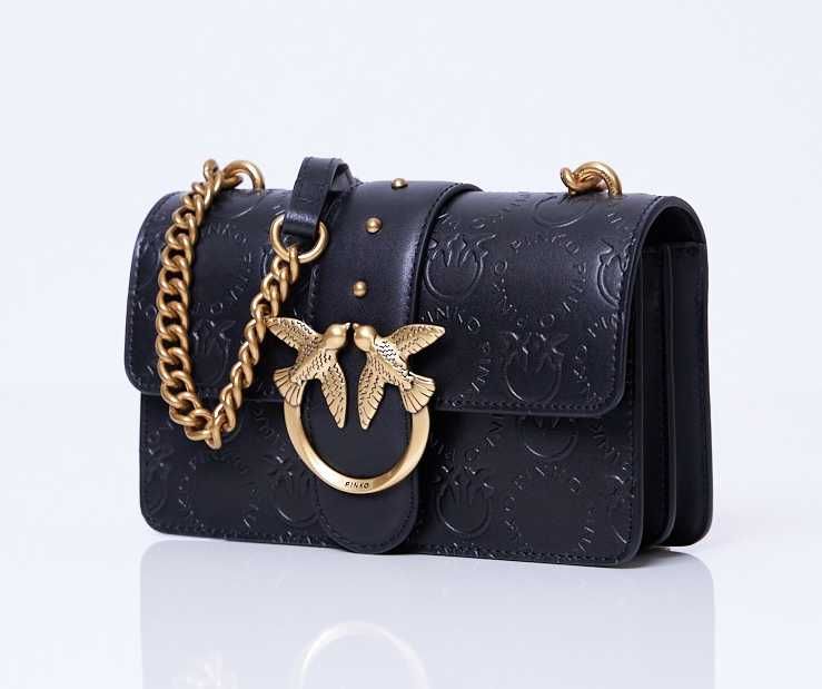 Outlet! PINKO Torebka damska skórzana Love Mini Icon New Monogram