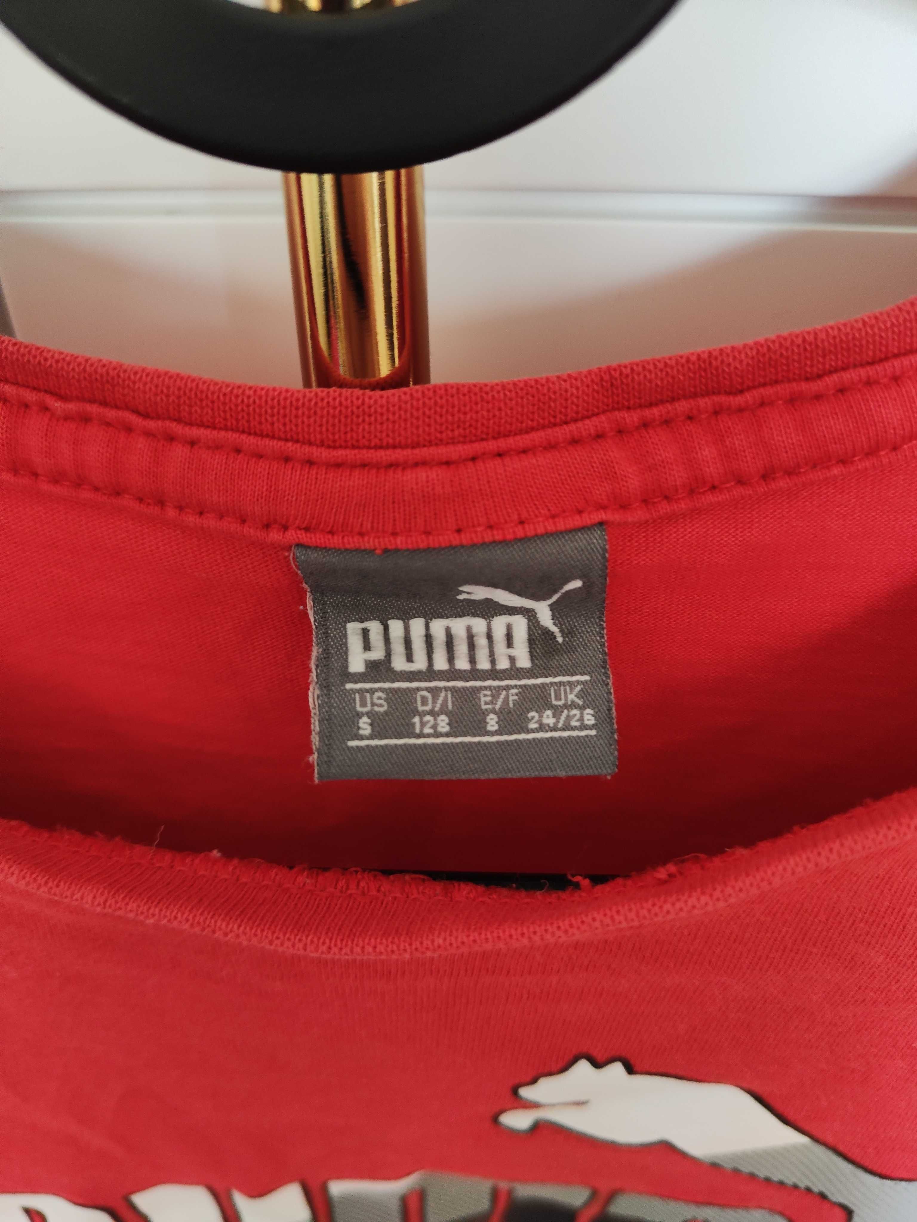 koszulka Puma czerwona rozm. 128