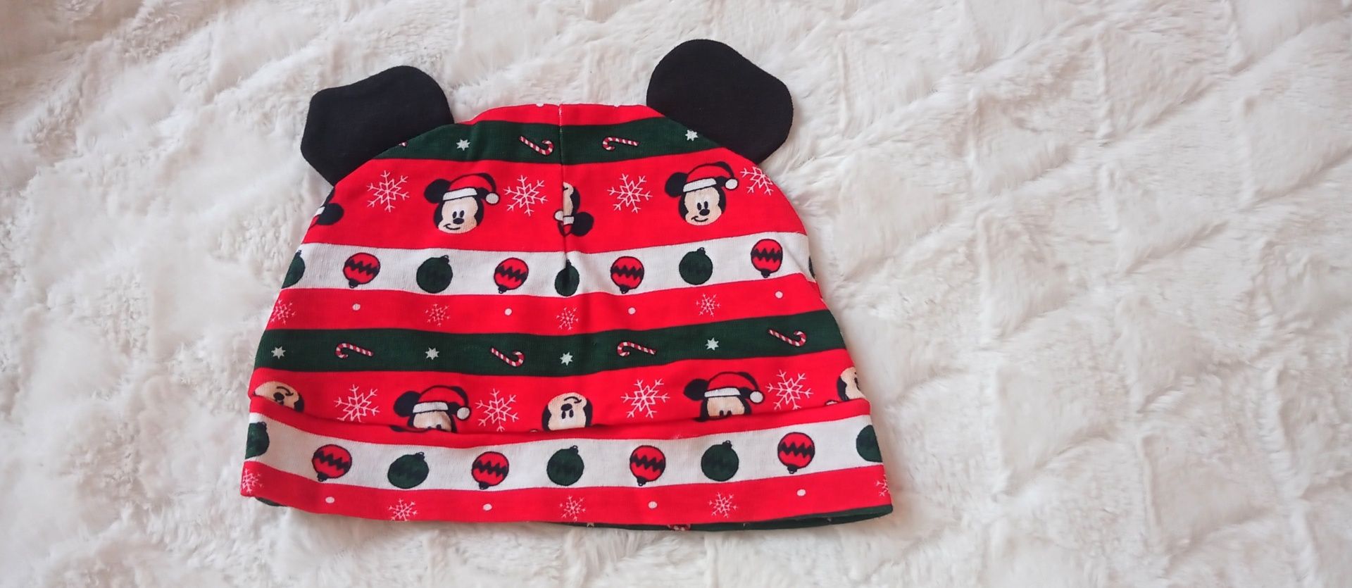 Czapka Disney niemowlęca,świąteczna rozmiar 80