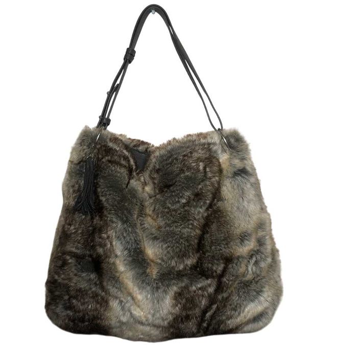 DG32 Duża Futrzana Torebka Shopper Bag BARTS Premium FUR BAG
