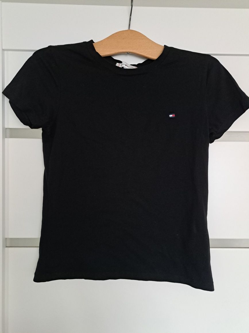 Czarna koszulka/t-shirt damska Tommy Hilfiger, r. 36