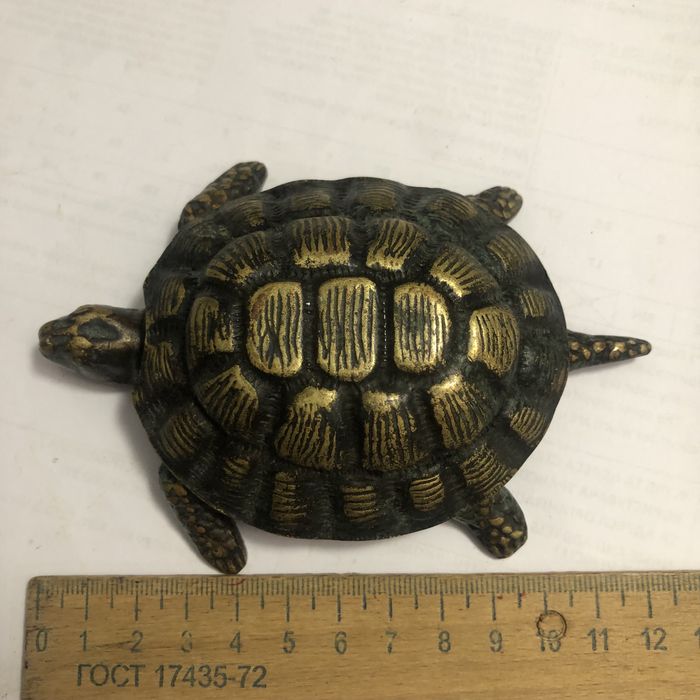 Папільничка підставка бронза латунь вінтаж черепаха