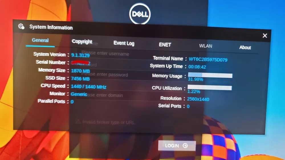 Тонкий кліент Dell Wyse 3040 Intel Atom X5 Z8350 DDR3 2Гб SSD 8Гб гурт