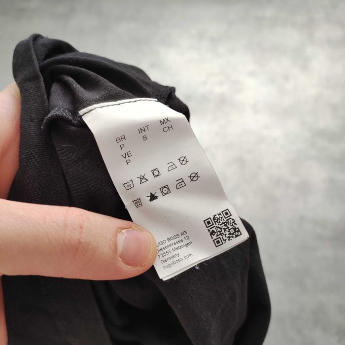 MĘSKA Koszulka Bawełna Haft Logo Hugo Boss Klasyczna Elegancka Casual
