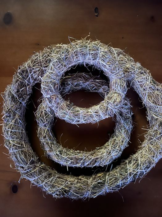 Каркаси віночки з сіна заготовки декор