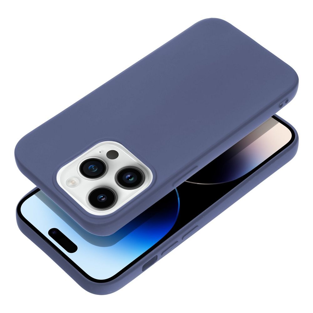 Etui Case Plecki Matt Do Iphone 14 Pro Niebieski + Szkło 9H